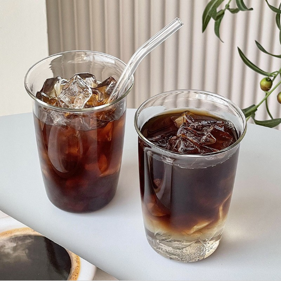 Tekstur cawan air kaca