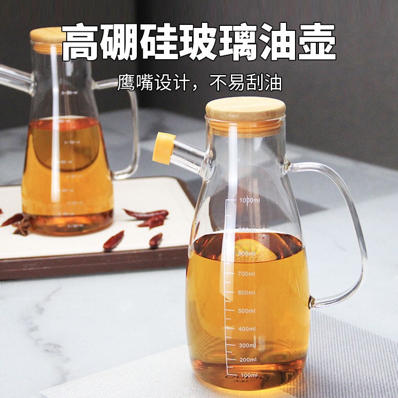 Rasa High-end Kebocoran Bekas Kapasiti Besar Botol Minyak untuk Dapur dan Restoran