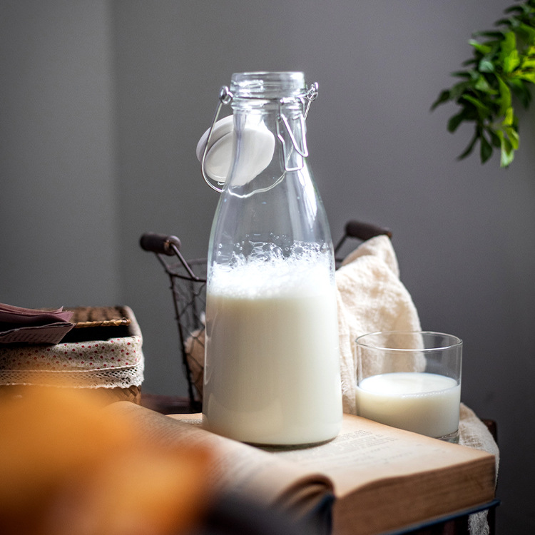 Botol Kaca Berkaliber Lebar Bermeterai Lutsinar